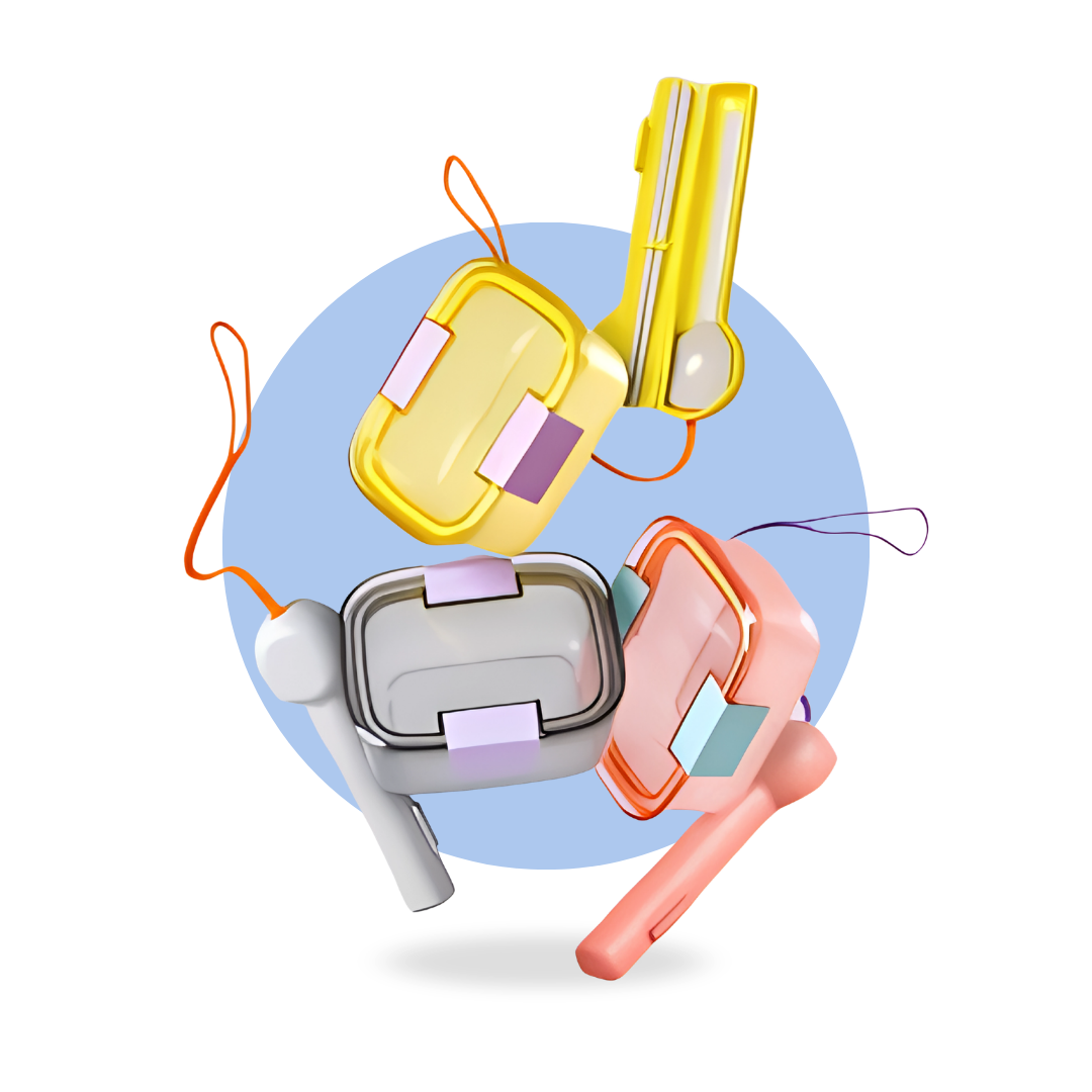YELLY BENTO BOX/ CUTLERY PORTABLE